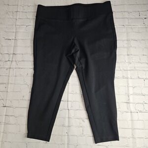 Torrid Pixie Luxe Ponte Skinny Pants Plus 2R Pull On Black High-Rise Casual‎